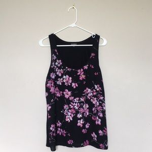EUC Express Floral with Sequins Tank Top
